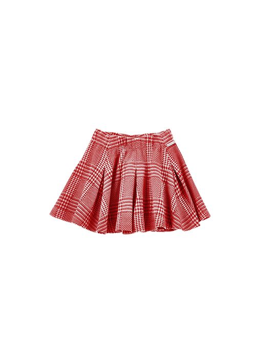 Minigonna, bambina, pie pied de poule.